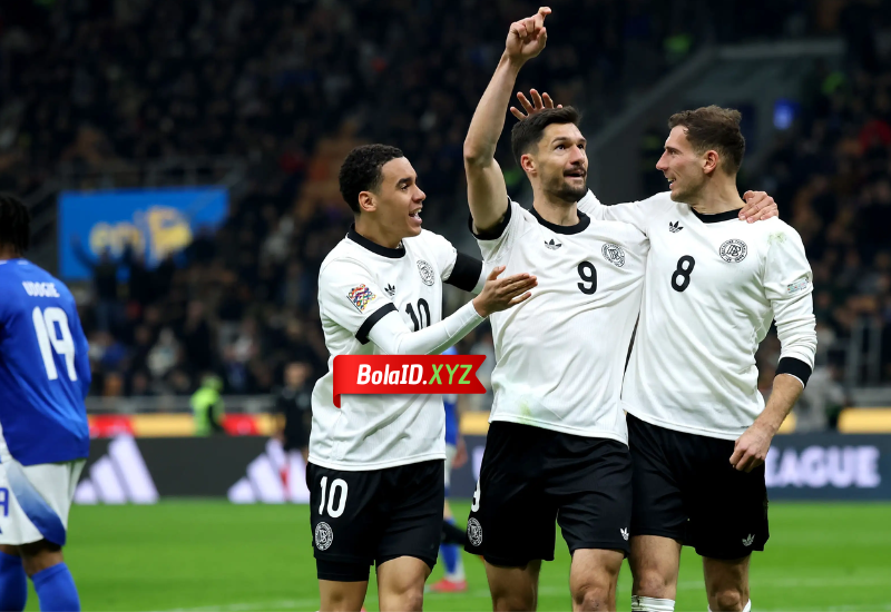 Jerman tampil impresif dengan mengalahkan Italia di perempat final UEFA Nation 2025