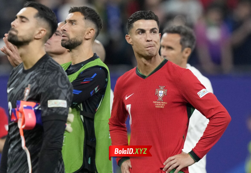 pada Euro 2024, Ronaldo gagal mencetak gol dan Portugal tersingkir di perempat final setelah kalah dari Prancis.