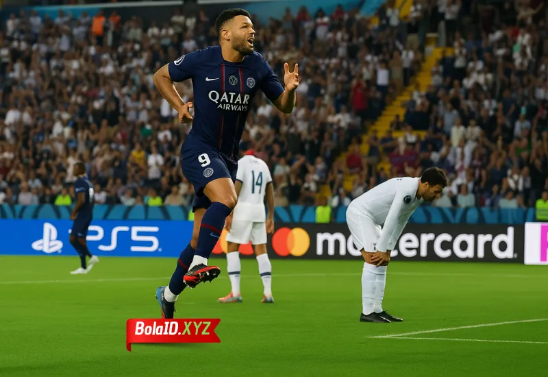 Gonacalo Ramos mencetak gol di menit akhir pertandingan pada laga super uefa cup 2025