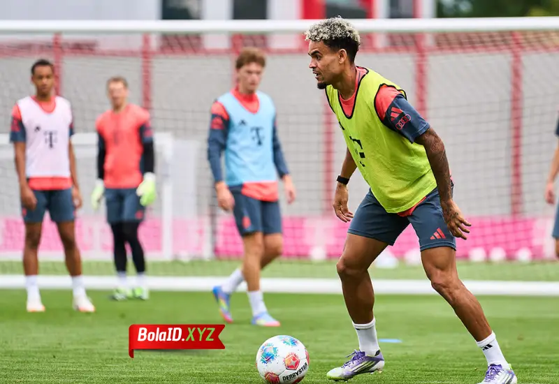 Luis Diaz menjalani latihan perdana di bayern munchen