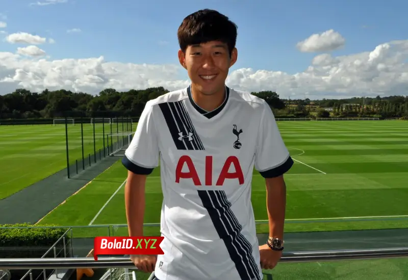 son heung min ketika bergabung ke Tottenham